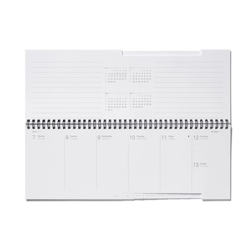 Disponent 2027 Tischkalender Woche Notizen