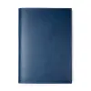 Book cover for DIN A5 books, leather Dolce, blue