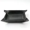 Valet tray square, leather, 20 x 20 cm, black - 3