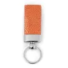 Key Ring, stingray leather, orange