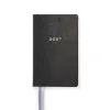 Weekly Planner 8-Days-a-Week 2027-Week on 2 Pages - Leather - Verona Black - 8.5 x 14 cm - 3