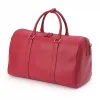 Travel bag Adri, leather, dark red