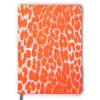 Notebook, wildlife edition, leather, leopard/white