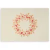 Christmas card holly circle pure sand