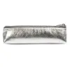 Pencil Case, leather Mos, silver