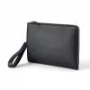 Adri Zip Pouch – Black Leather