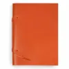Sketchbook Quadernone, leather, large, orange