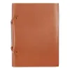 Sketchbook Quadernone, leather, large, tan