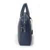 Briefcase Adri, leather, dark  blue - 4