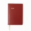 Edition D weekly calendar 2026 Novara ruby red, gold edging