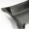 Valet tray rectangular, leather, 32 x 13 cm, black - 2