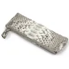 Pencil Case, python leather, black/white - 3