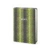 Pocket Daily Planner 2027 - One Day Per Page - Leather - Green Viper - 9.5 x 13 cm