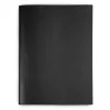 Book cover for DIN A4 books, smooth leather, black