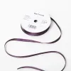 Satin ribbon, Width 6mm, Aubergine