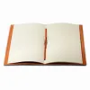 Guest Book, 22 pages, laid paper, leather, 17x24 cm, orange - 2