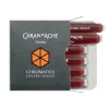 Caran d'Ache Chrom. Ink Cartridges, 6x, electric orange