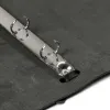 Ring Binder, A5, 4-ring mechanism, leather, black - 4