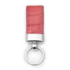 Key Ring, alligator leather, coral