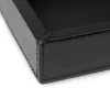 Leather tray, nappa leather, 24 x 12 cm, black - 4