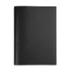 Book cover for DIN A5 books, smooth leather, black