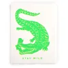 Greeting card stay wild laid paper