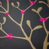 Wrapping paper mistletoe black  50 x 70 cm, 3 sheets - 2