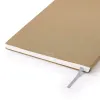 Notebook A4, linen, Khaki, blank - 3