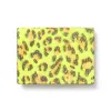 Folded Leather Card Holder – 3 Card Slots, Neon Leopard
