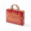 Briefcase Porto Cervo, leather, orange - 3