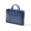 Briefcase Porto Cervo, leather, blue