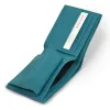 Wallet with Coin Pocket, stingray leather, turquoise - 3