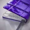 Weekly Planner 8-Days-a-Week 2027 - Week on 2 Pages - Leather - Violet - 8.5 x 14 cm - 2