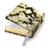 Pocket Daily Planner 2027 - One Day Per Page - Leather - Black Gold - 9.5 x 13 cm - 5