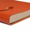 Sketchbook Quadernone, leather, large, orange - 4