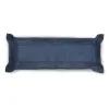 Valet tray rectangular, suede leather, 32 x 13 cm, royal blue