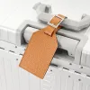 Luggage Tag Adri Leather Orange - 2