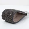 Key Ring, stingray leather, brown - 4