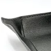 Valet tray square, leather, 20 x 20 cm, black - 2