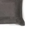 Valet tray rectangular, suede leather, 32 x 13 cm, lava - 3