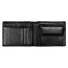 Wallet with Coin Pocket, nappa leather, wide, black - 4