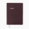 Edition 16 weekly calendar 2026 faux leather TeBeskin bordeaux