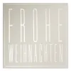 Christmas card Typo Frohe Weihnachten Pure Sand