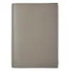 Book cover for DIN A4 books, smooth leather, taupe