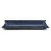 Valet tray rectangular, suede leather, 32 x 13 cm, royal blue - 3