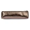 Pencil Case, leather Mos, bronze