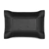 Valet tray rectangular, leather, 21 x 15 cm, black