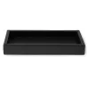 Leather tray, nappa leather, 24 x 12 cm, black - 2