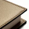 Book cover for DIN A5 books, leather, latte - 2
