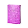 Pocket Daily Planner 2027 - One Day Per Page - Leather - Wild Pink - 9.5 x 13 cm